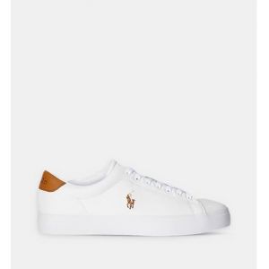 Ralph Lauren Baskets basses tennis longwood en cuir Blanc Polo