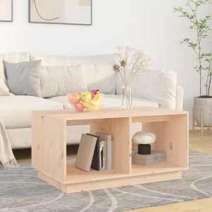 Image de VidaXL Table basse 80x50x40 cm Bois massif de pin Brown