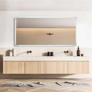 Image de Paco Home - Miroir Maquillage Avec &Eacute;clairage Salle De Bain &Eacute;clairage Indirect Type 3, Rectangulaire (120x60 cm)