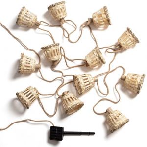 Guirlande Solaire led Ext&eacute;rieure avec Batterie 7m Baloo NaturelNi-MH
