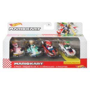 Mattel Coffret De 4 V&eacute;hicules Mario Kart