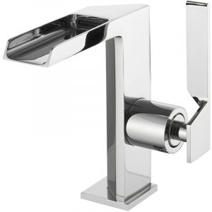 CEZIO Robinet mitigeur bec cascade ouvert chrome brillant