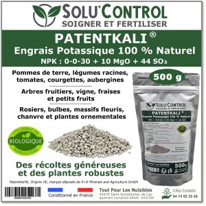 Tout Pour Les Nuisibles - 500g de PatentKali SOLUCONTROLEngrais Potassique 100% Naturel
