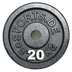 ScSPORTS Disques de poids en fonte 20 kg