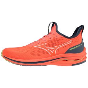 Mizuno WAVE RIDER NEO 2 Neon Flame/White/Vintage Indigo 40