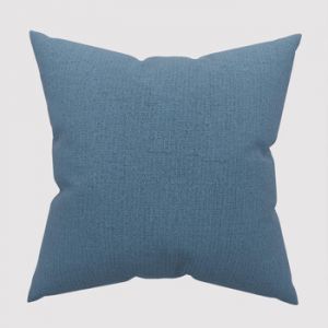 Soleil d'Ocre Coussin décoratif 45x45 cm Eclipse Bleu Canard