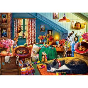 Master pieces Puzzle 550 pièces : Home Sweet Home - Sieste au coucher du soleil