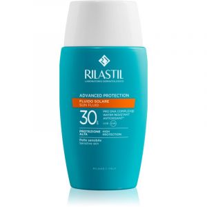 Rilastil Sun Fluid Advanced Protection - Fluido solare viso leggero SPF30 senza microplastiche 50 ml
