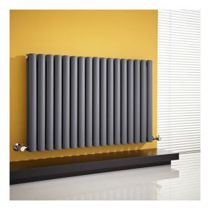 Hudson Reed Radiateur Design horizontal 635 x 1000 mm double rang tubes ovales