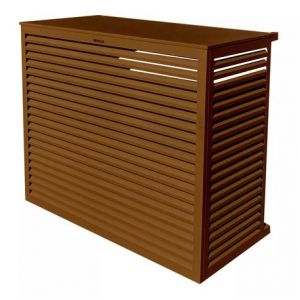 Decoclim Habillage groupe extérieur cache-clim Brun argile RAL 8003 Taille XL