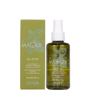Echosline Maqui 3 All-in Biphasic Vegan Illuminating Oil pour Cheveux secs et trait&eacute;s-100 ML, Multicolor, One Size