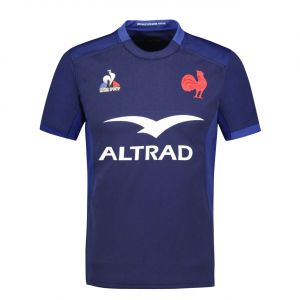 Le Coq Sportif France Rugby 2023/24 Home Shirt - Blue, Blue - Taille S