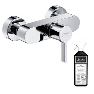 Hansgrohe Mitigeur douche mécanique Metris S chromé + nettoyant Briochin