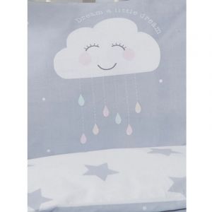 Parure de lit double - nuage content - 200 cm x 200 cm