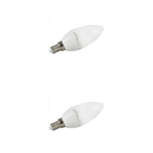 Arcotec Lot de 2 ampoules led flamme E14 4W 330LM 3000M Blanc Chaud ALIN07 - ARTOTEC