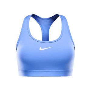 Nike Swoosh Medium Support Soutien-gorge Sport Femmes - Bleu Clair, Blanc