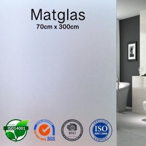 Homewell Film pour fen&ecirc;tre HR++ 70x300cm - Protection solaire et isolation - Anti-&eacute;blouissement - Autocollant - Verre d&eacute;poli