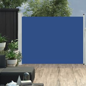 VidaXL Auvent latéral rétractable de patio 140x500 cm Bleu