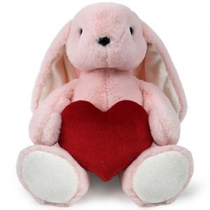 Image de Peluche WP MERCHANDISE Lapin Jessie avec un coeur 34cm