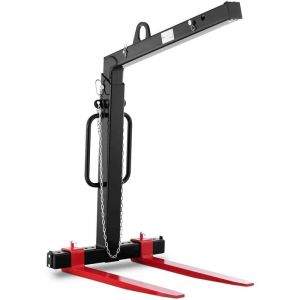 Steinberg Lève-Palette Fourche à Palette Euro Pour Grue Équilibrage 300kg Capacité 1,5t - Noir
