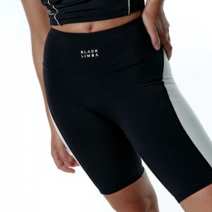 Short Synergy Black Limba noir blanc femme - S
