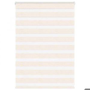 VidaXL Store zèbre beige marbré largeur du tissu 110,9 cm polyester