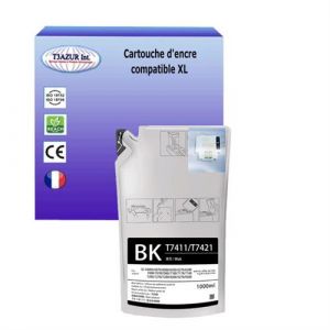 Image de Cartouc compatible avec Epson SureColor SC F9200 (nK), SC F9270 remplace Epson T7411 Noire 1 000ml