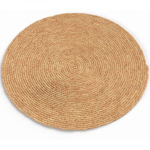 Tapis rond en jute - Boho Bali - 150 CM - Nisha Naturel
