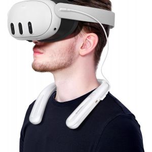 Batterie Externe Pour Meta Quest 3s/3, 10 000 Mah, Tour De Cou Pour 3 À 5 Heures De Lecture, Chargeur Rapide Pd Pour Vr Oculus Quest 3s/3/2/1/Pro, Pico 4, Htc Vive, Psvr 2 ¿ Noir