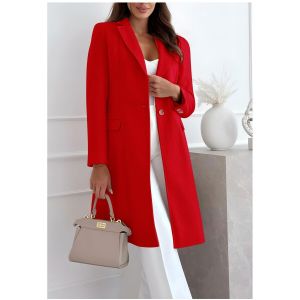 Kebello Manteau Manteau Mi Long Rouge F