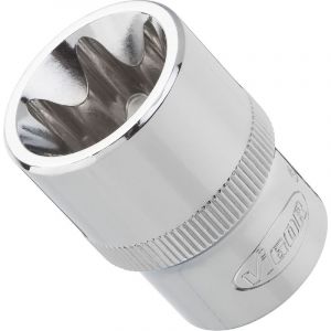 Vigor Carr&eacute; femelle entra&icirc;nement 12,5 = 1/2 Douille TORX&reg; pour profil TORX&reg; ext&eacute;rieur V2731 11 L.38 mm