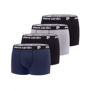 Pierre Cardin Boxer Homme 100% Coton, Caleçon Homme Naturel et Hypoallergénique (Lot de 4), Taille 2XL