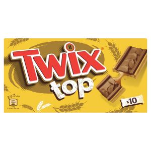 Twix TOP - Biscuit chocolat au lait et caramel - 10 biscuits individuels - 210g