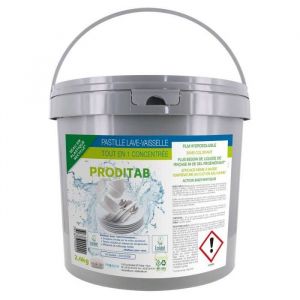 Pastille lave vaisselle tout en 1 Concentré ECOLABEL PRODITAB Seau de 150 pastilles