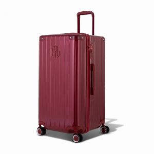 Valise Trunk L Rigide Intemporelle, Rouge Foncé