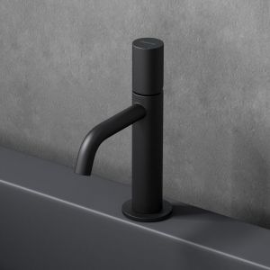 Doporro - Sogood Robinet mitigeur noir mat design minimaliste 20,7 cm robinet de salle bains pour lavabo et vasques - Noir mat