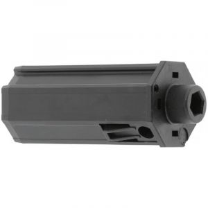 Cyclingcolors Embout de tube de volet roulant octogonal en pvc noir Fen&ecirc;tre Sortie Baie vitr&eacute;e Store, pour tube octogonal de 40 mm sortie 6 pans de 10 mm avec nez