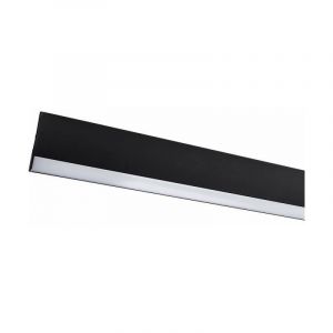 Optonica Barre LED lumineuse suspendue 120cm Noire 40W 3400lm - Blanc du Jour 6000K