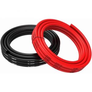 YUNIQUE GREEN-CLEAN-POWER - Câble en Silicone 8 AWG, 5m Flexible | Haute Résistance Temp -60°C à +200°C | Tension 600V, Rouge, Cuivre, pour Projets Électroniques, RC, Connexions d'Alimentation
