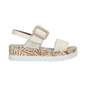Rieker Femme V3950 Sandale, Beige, 41 EU