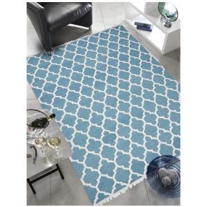 UN AMOUR DE TAPIS Tapis AFRIRA bleu Tapis Moderne 80 x 150 cm bleu 80 x 150 cm