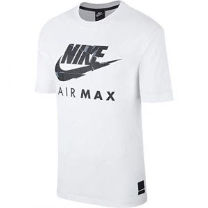 Nike Air Max T-shirt à manches courtes pour homme - Blanc - Large