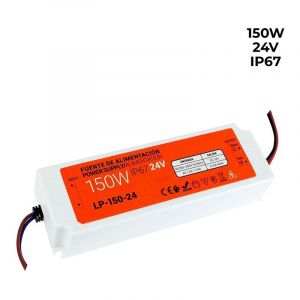 Barcelona led Transformateur étanche compact 24V 150W IP67