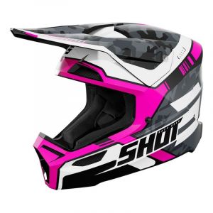 Shot Casque integral furious adulte flash rose brillant