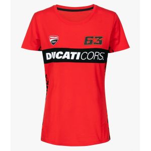 Ducati T-Shirt Femme Bagnaia Numéro 63 - Bf63