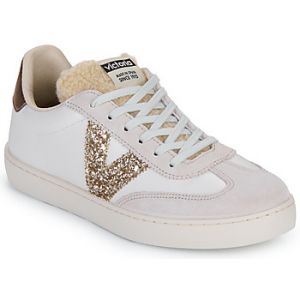 Victoria Baskets femme Berlin Ciclista Efecto Piel & Piezas Serraje & Logo Glitter