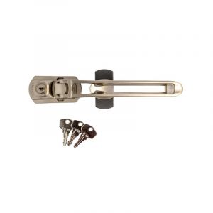Entrebâilleur de sécurité pour porte vigilock 1 pièce(s) entrebâilleur de porte à vis zamak nickel entrebâilleur de sécurité pour porte vigilock - nic