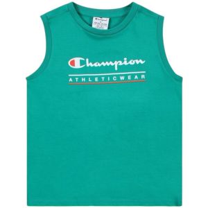 Champion Legacy Boy-Graphic Sleeveless Crewneck T-Shirt with Large Logo Débardeur, Vert (Gs130), 15-16 Ans Garçon