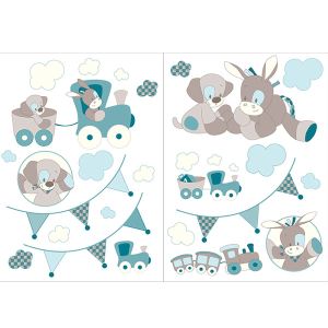 Image de Nattou Stickers déco Gaston & Cyril