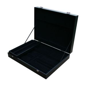 Image de AZ Boutique Coffret en bois noir pour ménagère 48 à 51 pièces - Manches larges - Coffrets & écrins